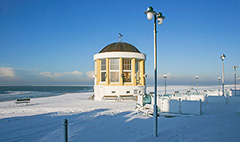 Die Strandpromenade im Winter