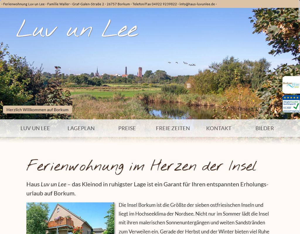 Ferienwohnung Luv Un Lee