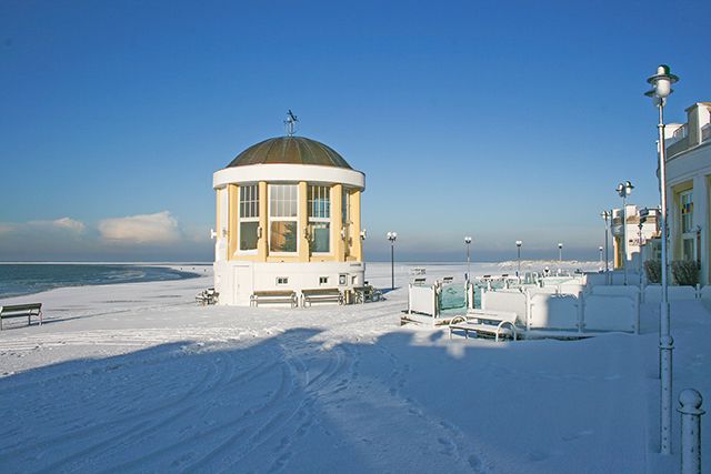 Winter an der Borkumer Promenade